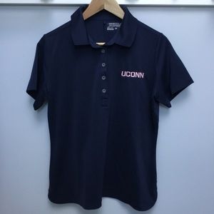 Navy UCONN Nike Golf Performance Shirt